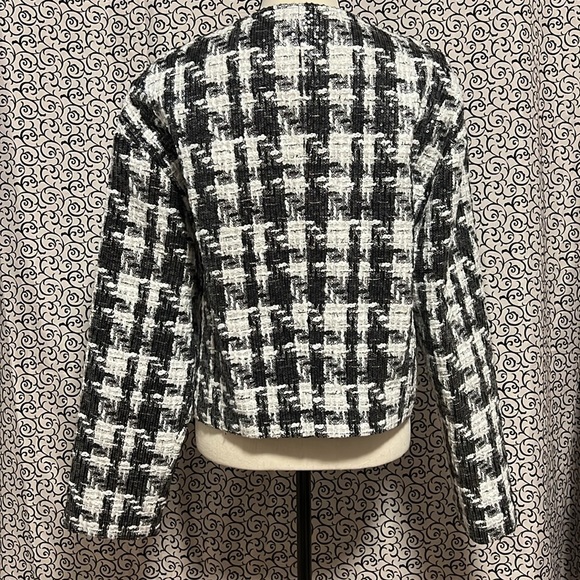 Dolce Cabo Black White Sequin Jacket Size Large - Picture 3 of 7